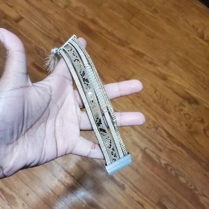 Faux snake mix media multi band stacking bracele